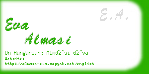 eva almasi business card